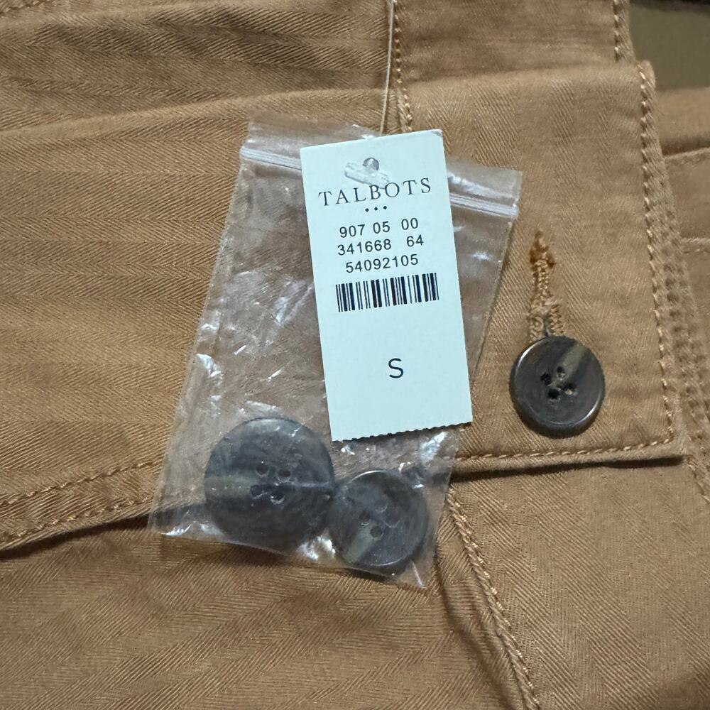 Y2K Talbots Tan Shacket Size S NWT NWT - image 7